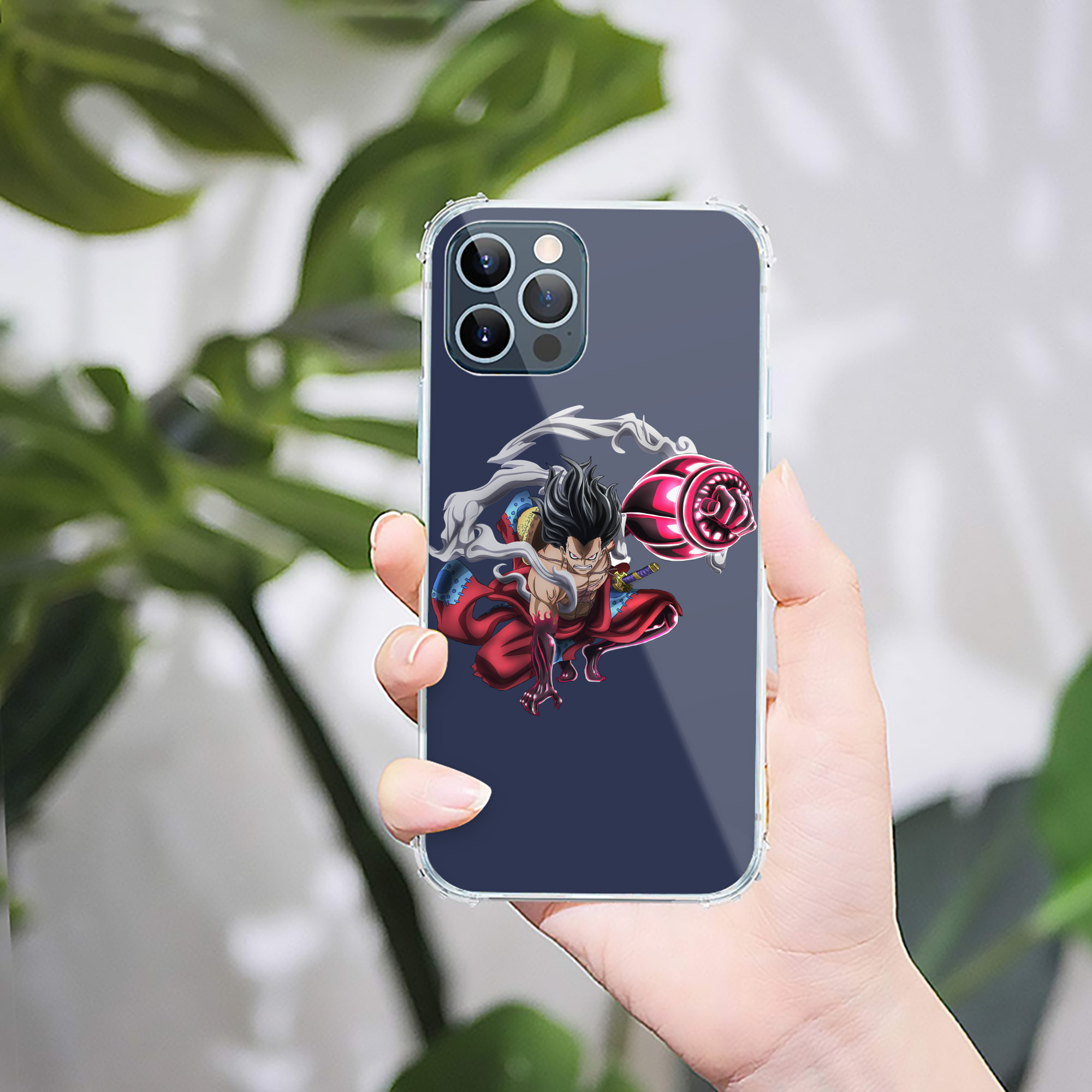 （画像用） ワンピース モンキー・D・ルフィ ONE PIECE Monkey D. Luffy 【iPhone 12シリーズ対応】透明スマホケース（クリアソフトケース）